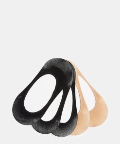NO-SHOW SOCKS BLACK/TAN