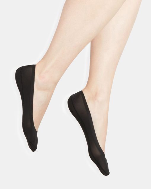 NO-SHOW FOOTIES BLACK-TAN - Image 2