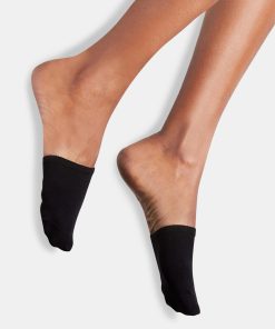 CAP TOE SOCKS BLACK/TAN
