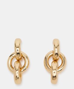 LOCK DROP EARRINGS GOLD
