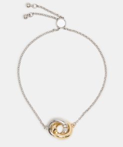 TWO-TONE FRIENDSHIP BRACELET SILVER MULTI