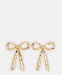 BOW EARRINGS GOLD