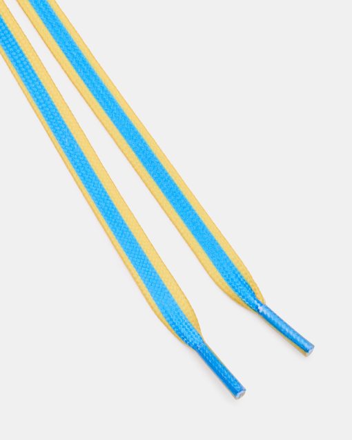 SHOE LACES AND CHARMS BLUE/YELLOW - Image 2