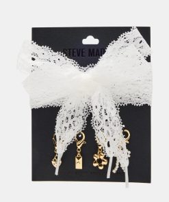 SHOE LACES AND CHARMS LACE WHITE