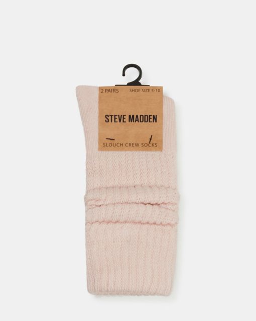 2 PACK SLOUCHY CREW SOCKS BLUSH MULTI - Image 3