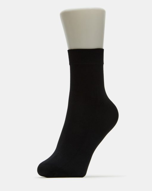 2 PACK LACE ANKLET SOCKS WHITE - Image 3
