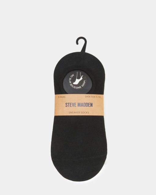SNEAKER SOCKS BLACK/WHITE - Image 3