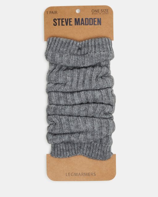 RIBBED LEG WARMERS GREY - Image 2