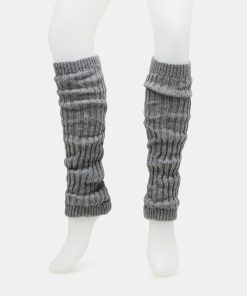 RIBBED LEG WARMERS GREY
