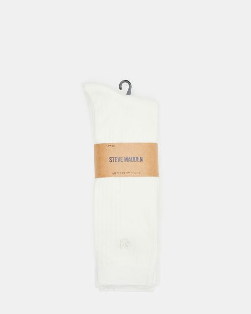 CASUAL HIGH CREW SOCKS IVORY - Image 3