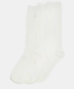 CASUAL HIGH CREW SOCKS IVORY