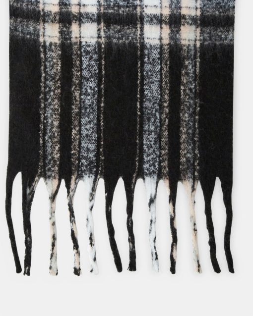 CLASSIC PLAID SCARF BLACK - Image 2
