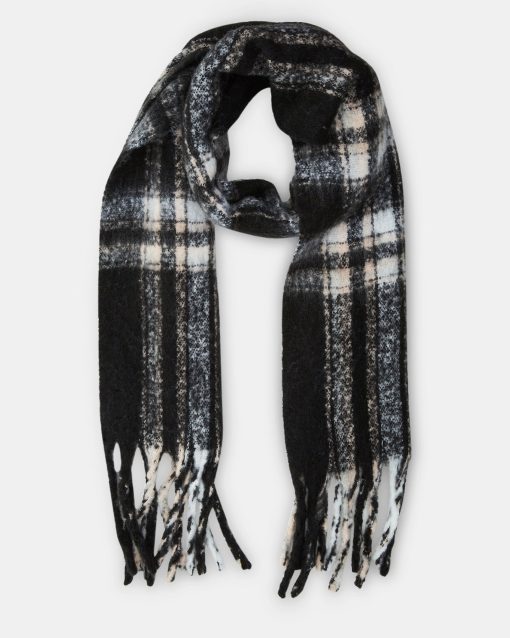 CLASSIC PLAID SCARF BLACK
