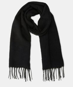 SOLID SCARF BLACK