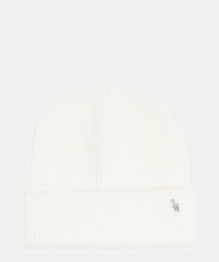 CLASSIC RIBBED KNIT BEANIE IVORY