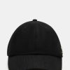 LINEN BASEBALL CAP BLACK