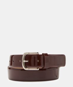 CLASSIC PATENT BELT WINE
