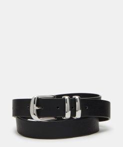 TEXTURED BELT BLACK