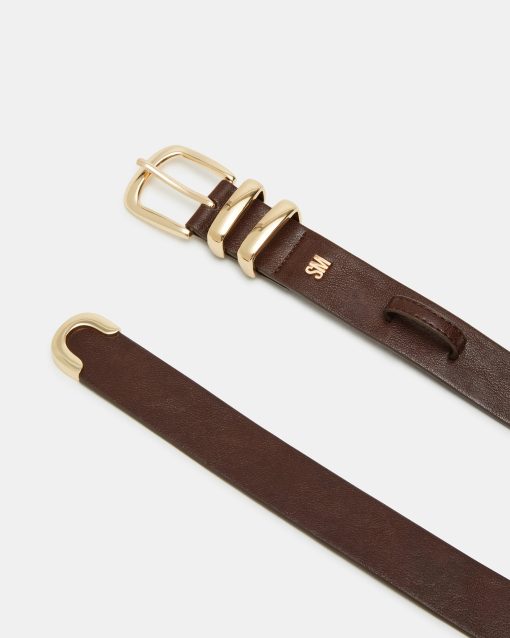 TEXTURED BELT CHOCOLATE - Image 2