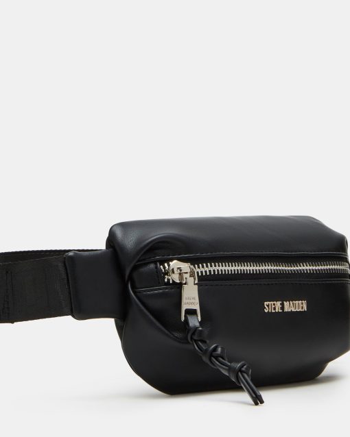 PLEATED BAGUETTE BELT BAG BLACK - Image 3