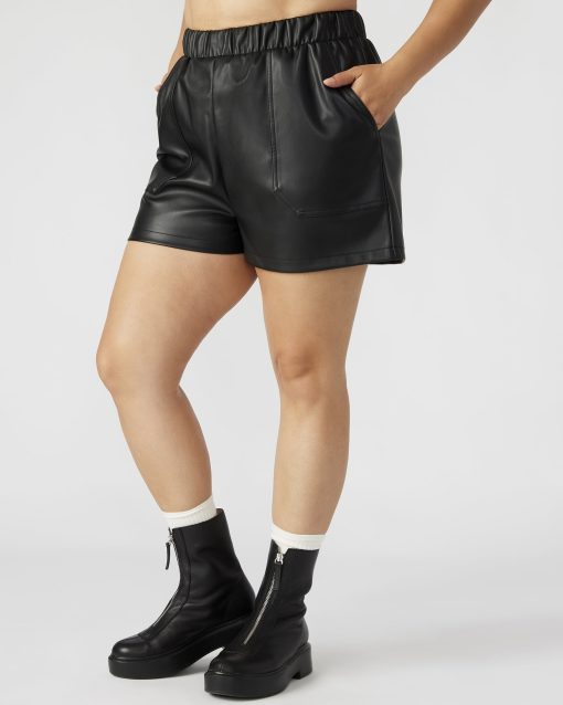 FAUX THE RECORD SHORT BLACK - Image 4
