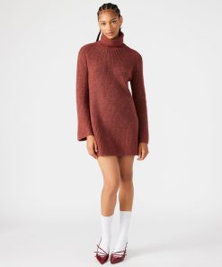 ABBIE SWEATER DRESS RUST