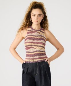 HANNAH TOP RED MULTI