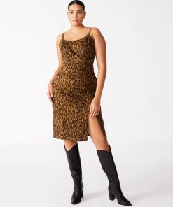 GISELLE DRESS LEOPARD