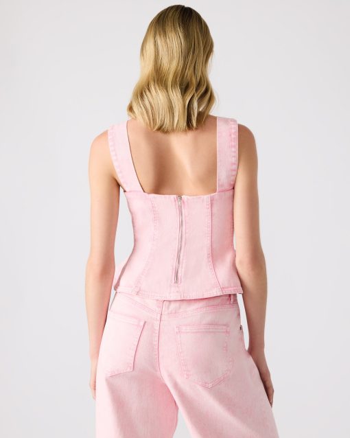 PENELOPI DENIM TOP PINK - Image 3