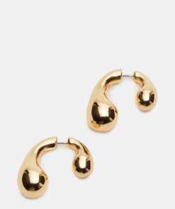 FRONT/BACK TEARDROP EARRINGS GOLD