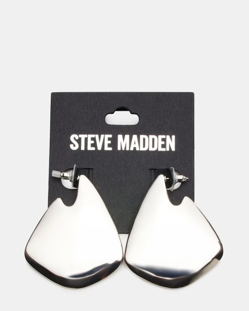GEOMETRIC EARRINGS SILVER - Image 3