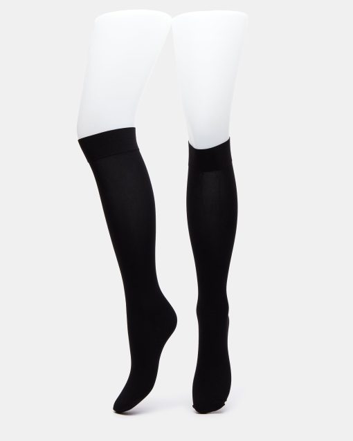 FISHNET KNEE HIGH SOCKS BLACK - Image 2