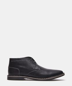 HARKEN WIDE BLACK LEATHER