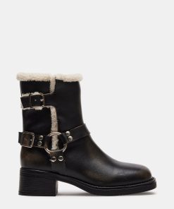 BRIXTON FUR BLACK DISTRESSED