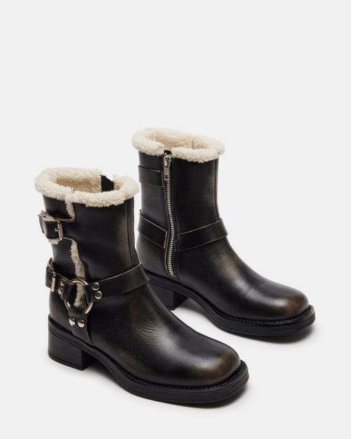 BRIXTON FUR BLACK DISTRESSED - Image 2