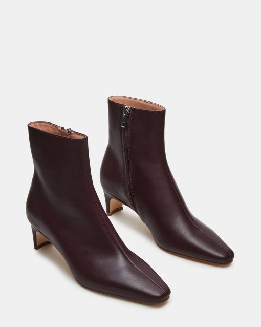 DELVIE BROWN/RED LEATHER - Image 3