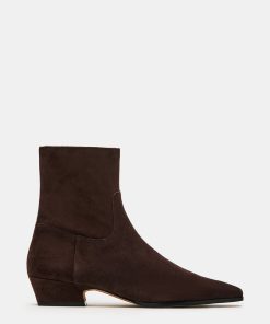 DUSTY CHOCOLATE BROWN SUEDE
