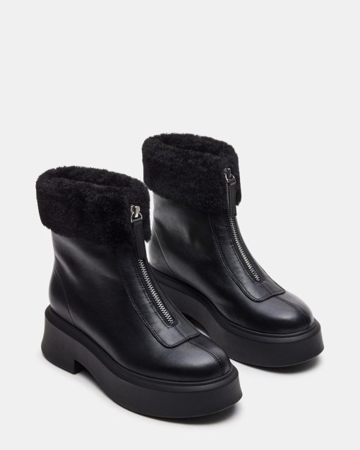 JONES FAUX FUR BLACK LEATHER - Image 3