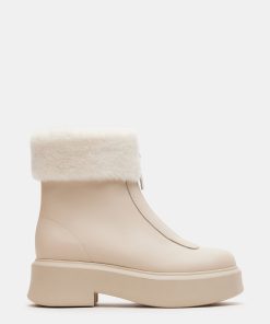 JONES FAUX FUR BONE LEATHER