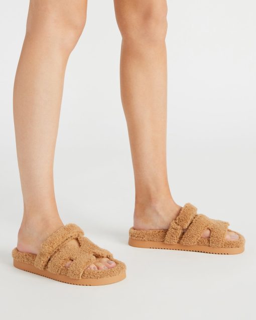 MAYVEN FAUX SHEARLING CAMEL FABRIC - Image 2