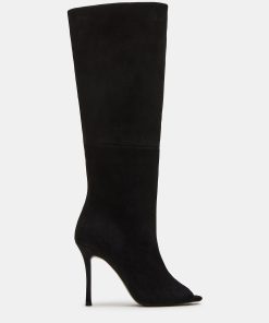 PEGGIE BLACK SUEDE
