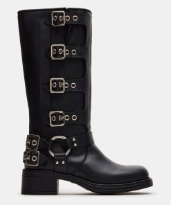 ROCKY BLACK LEATHER